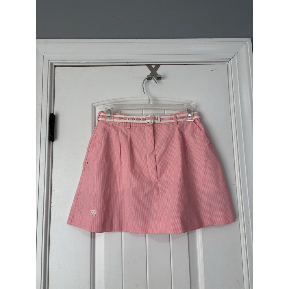 Tail Women's 8 Tennis Skirt Skort Undershorts Pocket Pink Mini Plaid pockets